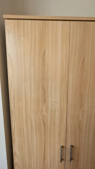 Modern 4-piece bedroom furniture set – wardrobe, chest & 2 bedside tables (Oak finish) — image 2