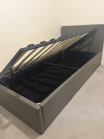 Leather Single Bed — image 4