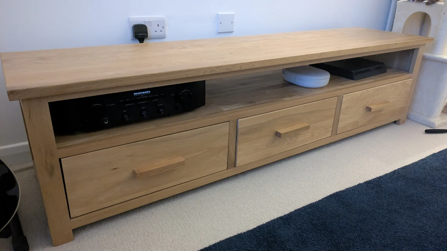 Opus Solid Oak Large Widescreen Television Cabinet