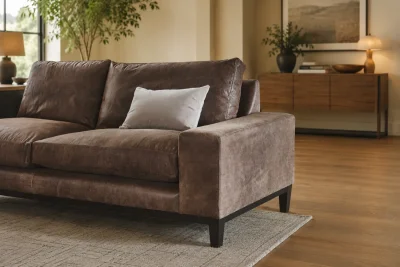 Raft Furniture - New York leather sofa — image 2