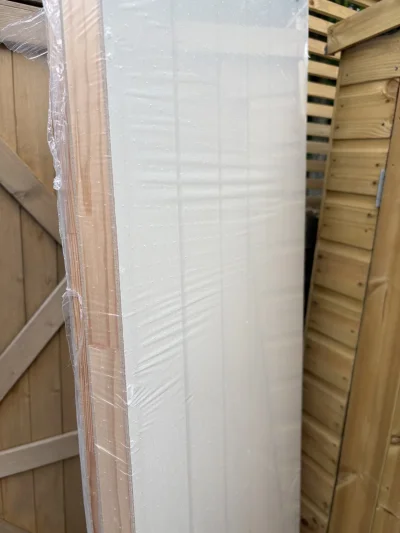 White Primed 5-Panel Shaker-Style Internal Door – Brand New & Unused