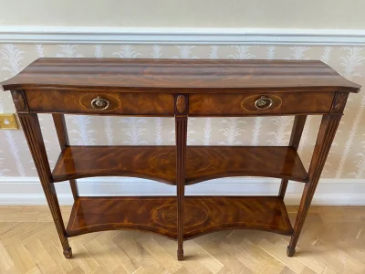 Theodore Alexander Console Table – Sheraton Style Hall Table on Furnish Well