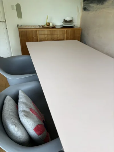 Modern Brenin Dining Table with Solid Wood Legs — image 5