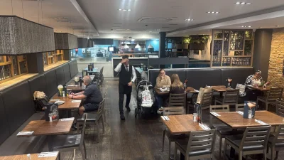Dark Brown Used Restaurant Tables. — image 4