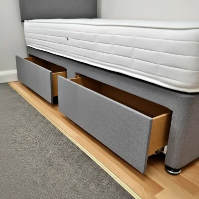 Single Bed With Mattress and Storage Drawers — image 2