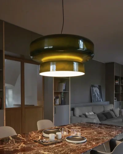 Marset Bohemia 84 Green LED Pendant on Furnish Well