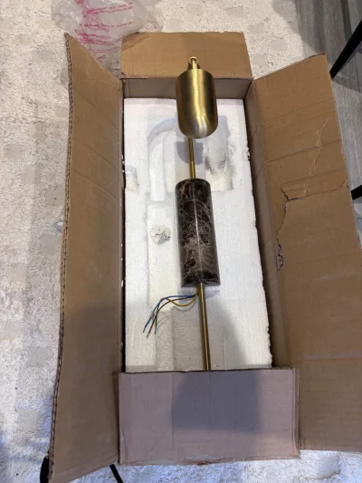Heathfield & Co Ezra Wall Light Metalwork in Satin Brass on Furnish Well