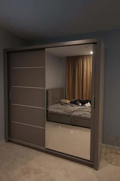 Unwanted !! IKEA 180cm,150cm,120cm Wardrobe 2 Sliding Mirror Door Must Go Sliding Wardrobes — image 3