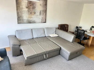 L-shaped Sofa with pull out bed and storage — image 2