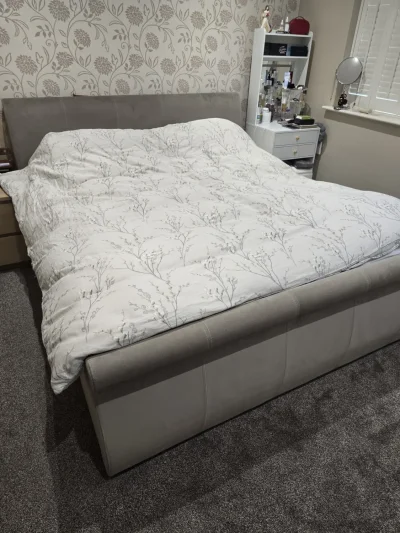 Super King Bedframe and Mattress on Furnish Well