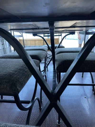 dining table and eight chairs — image 4