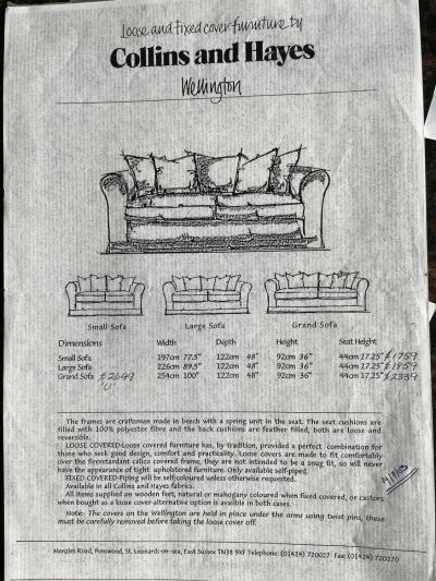 Collins & Hayes luxury sofa — image 2