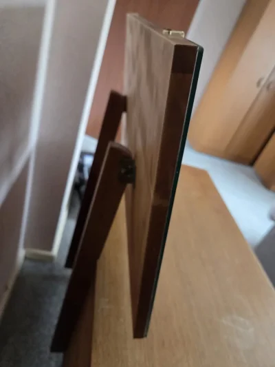 Oak Drawer Unit with Attached Mirror — image 4