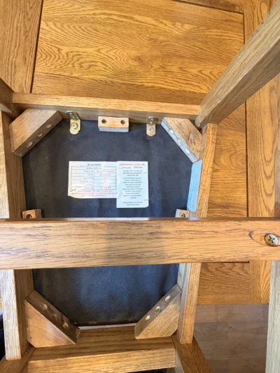 Oak furniture Land Dorset Extending Table With 6 Chairs - **see description for pick up times and further details below — image 9
