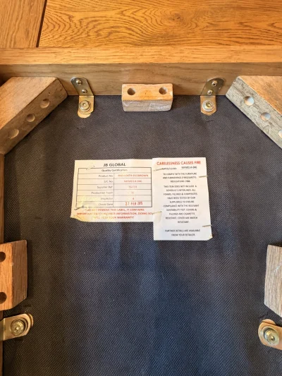 Oak furniture Land Dorset Extending Table With 6 Chairs - **see description for pick up times and further details below — image 8