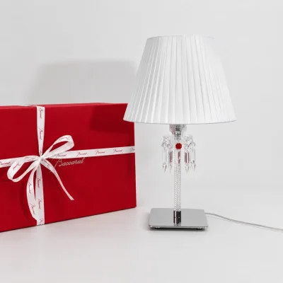 Baccarat Torch Clear Crystal Table Lamp by Arik Levy on Furnish Well