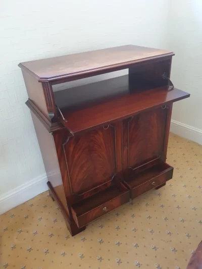 Bevan Funnell Reprodux Flame Mahogany Television Cabinet - Quality Cabinet for Repurposing — image 7