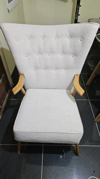 Pair of Mid-Century 1950s "Bambino" Wingback Armchairs by birch and alpe – Made in High Wycombe — image 6