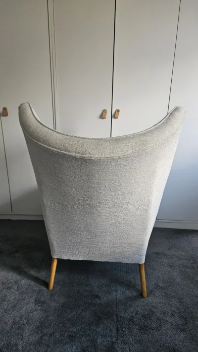 Pair of Mid-Century 1950s "Bambino" Wingback Armchairs by birch and alpe – Made in High Wycombe — image 2