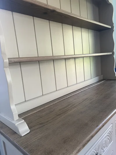Painted Country-Style Welsh Dresser with Plate Rack, Drawers and Cupboards — image 5