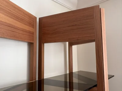 Natuzzi shelving unit - Walnut with 5 shelves — image 8