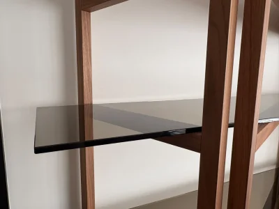 Natuzzi shelving unit - Walnut with 5 shelves — image 7