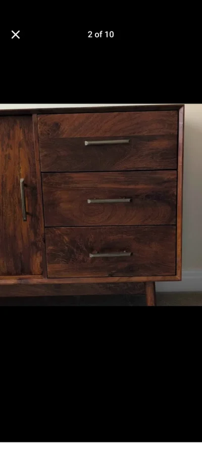 Retro Mango Wood Sideboard — image 4