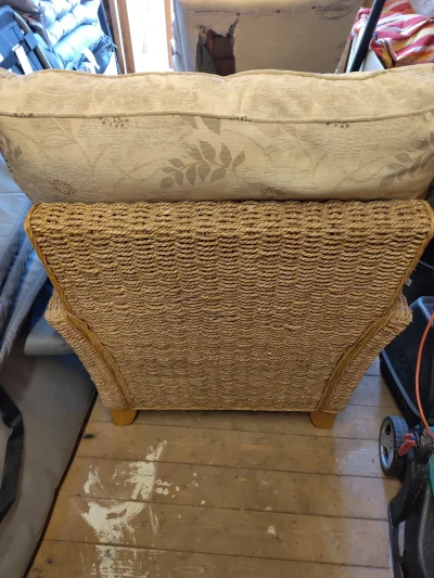 Handmade conservatory rattan chair — image 2
