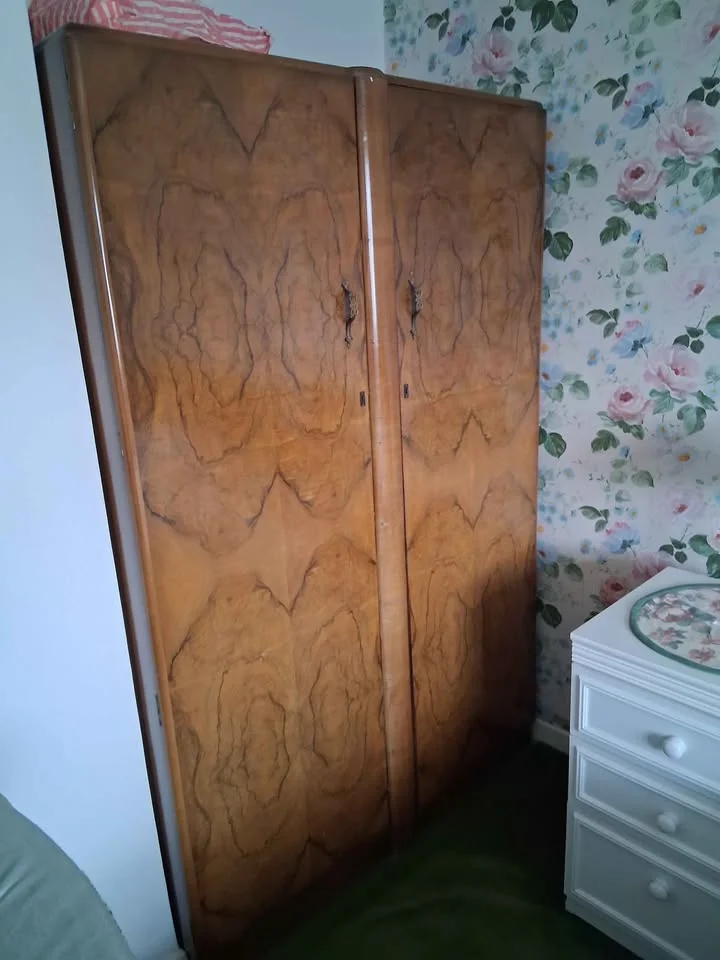1950s Bedroom Furniture - 2 x Wardrobes, Bed, Dressing Table