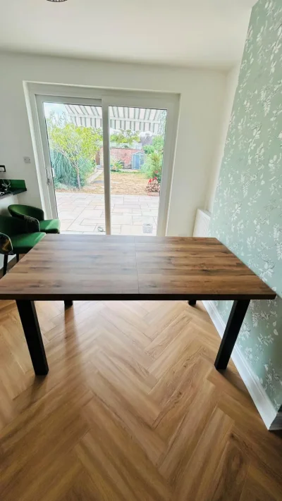 Next Rectangular Retracable and extendable dining table — image 2