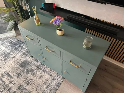 Refurbished Solid walnut oak cabinet — image 6