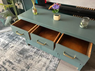 Refurbished Solid walnut oak cabinet — image 4