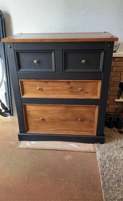 Black and oak chest of drawers on Furnish Well