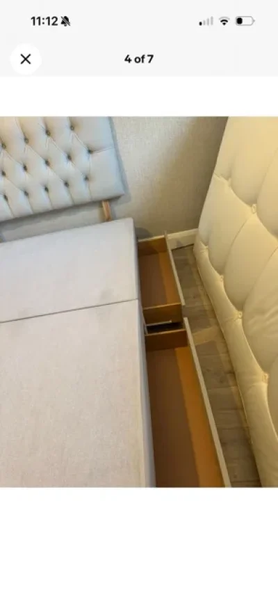 Grey Divan Small Double Bed — image 4