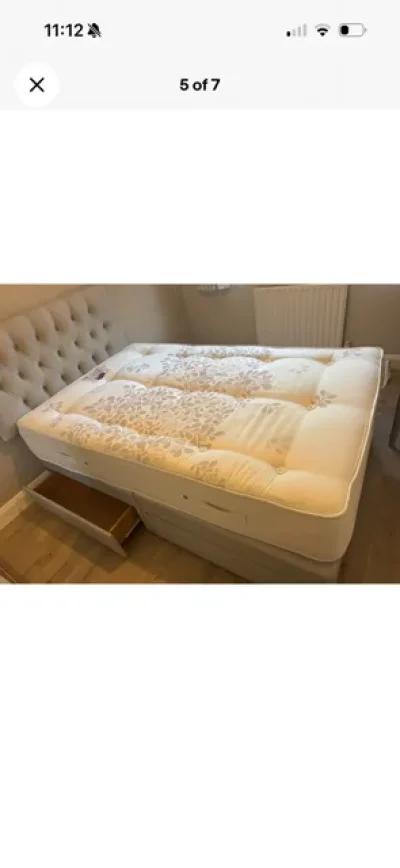 Grey Divan Small Double Bed — image 5