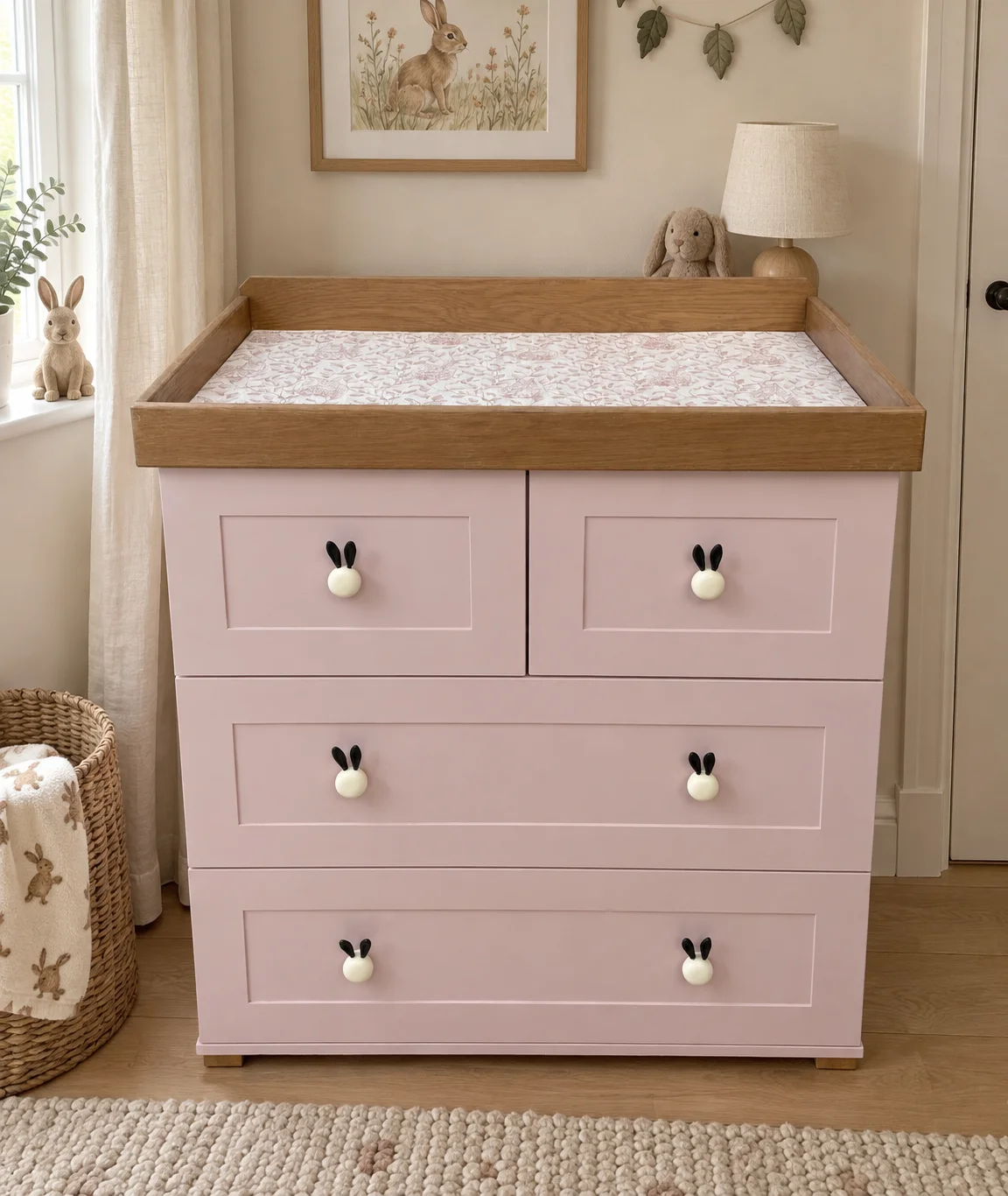 Pink Nursery Changing Chest