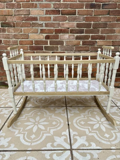 Restored Vintage Rocking Cradle — image 3
