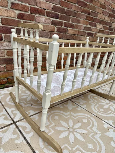Restored Vintage Rocking Cradle — image 4