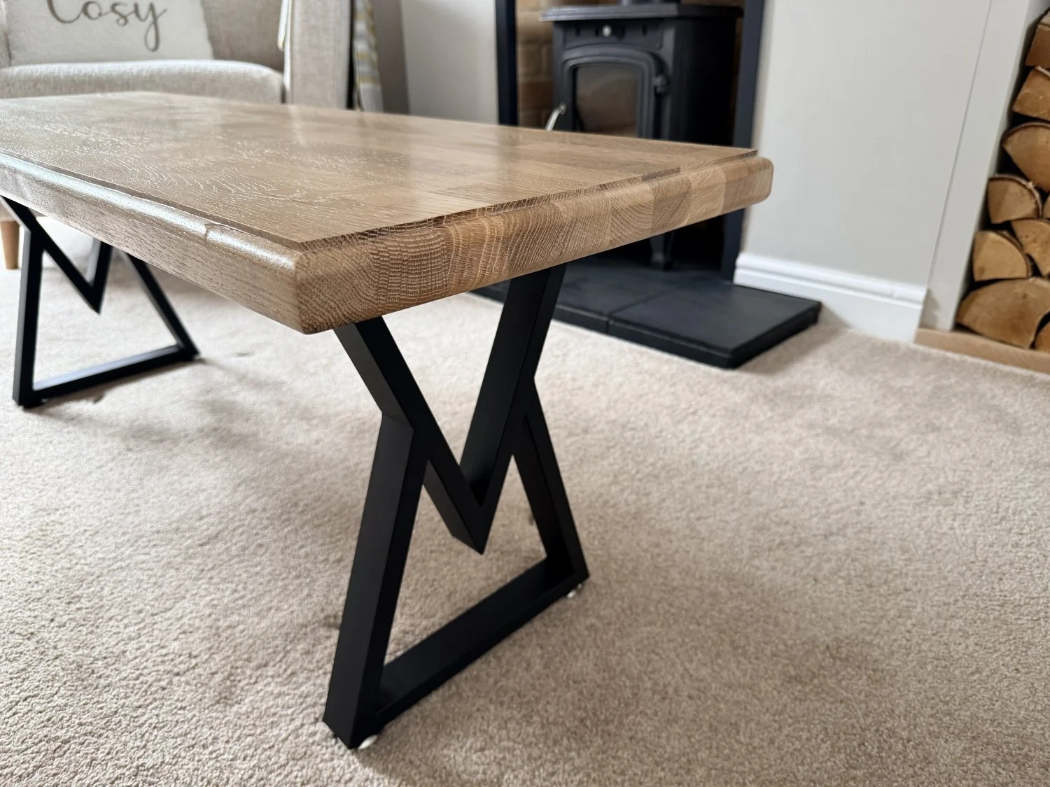 Solid Oak Coffee Table