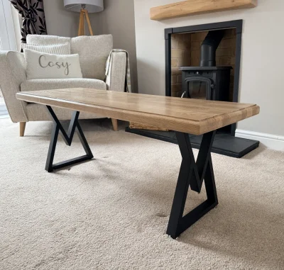 Solid Oak Coffee Table — image 2