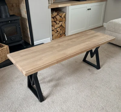 Solid Oak Coffee Table — image 3