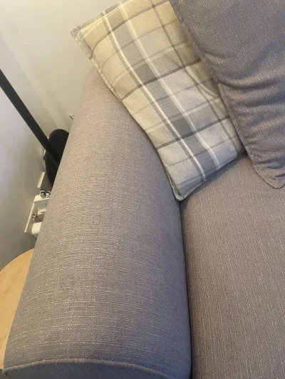 Grey fabric corner sectional sofa with generous left-hand chaise lounge — image 6