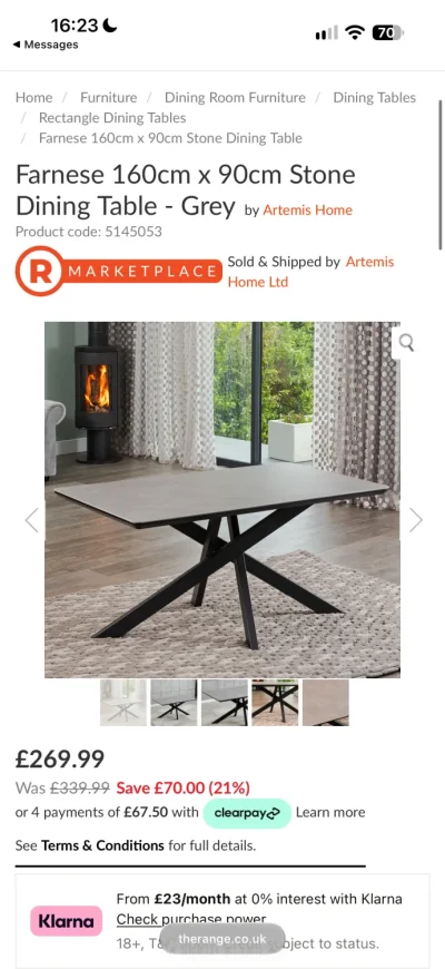 Dining Table and 4 Cream Velvet Dining Chairs – Excellent Condition — image 8