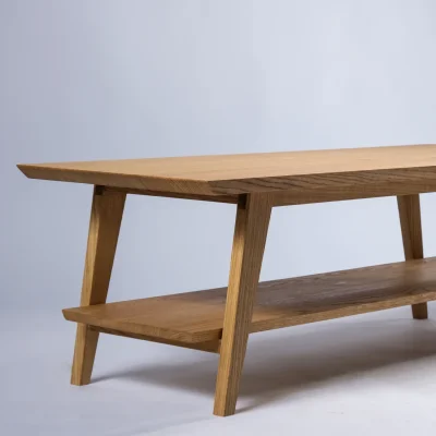 Handmade Mid-Century Inspired Oak Coffee Table — image 4