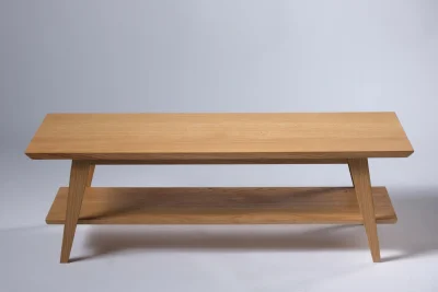 Handmade Mid-Century Inspired Oak Coffee Table on Furnish Well