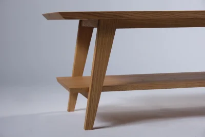 Handmade Mid-Century Inspired Oak Coffee Table — image 6