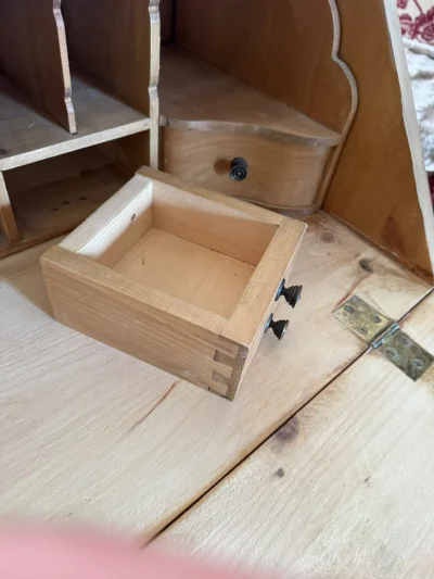 Solid Pine well made Bureau/desk — image 2