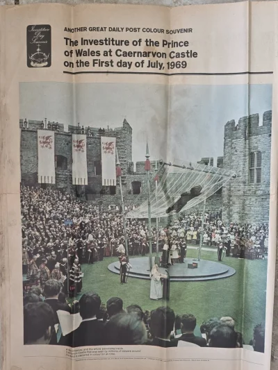 ☆RARE☆ Prince of Wales Investiture 1969 Chair, Offical Brochure & Invitation — image 10