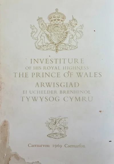 ☆RARE☆ Prince of Wales Investiture 1969 Chair, Offical Brochure & Invitation — image 7