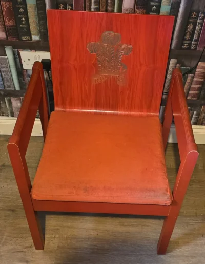 ☆RARE☆ Prince of Wales Investiture 1969 Chair, Offical Brochure & Invitation on Furnish Well
